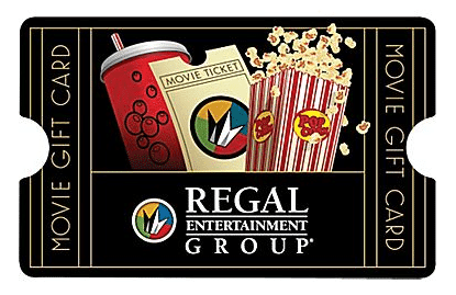 Regal Theaters Movie Gift Card