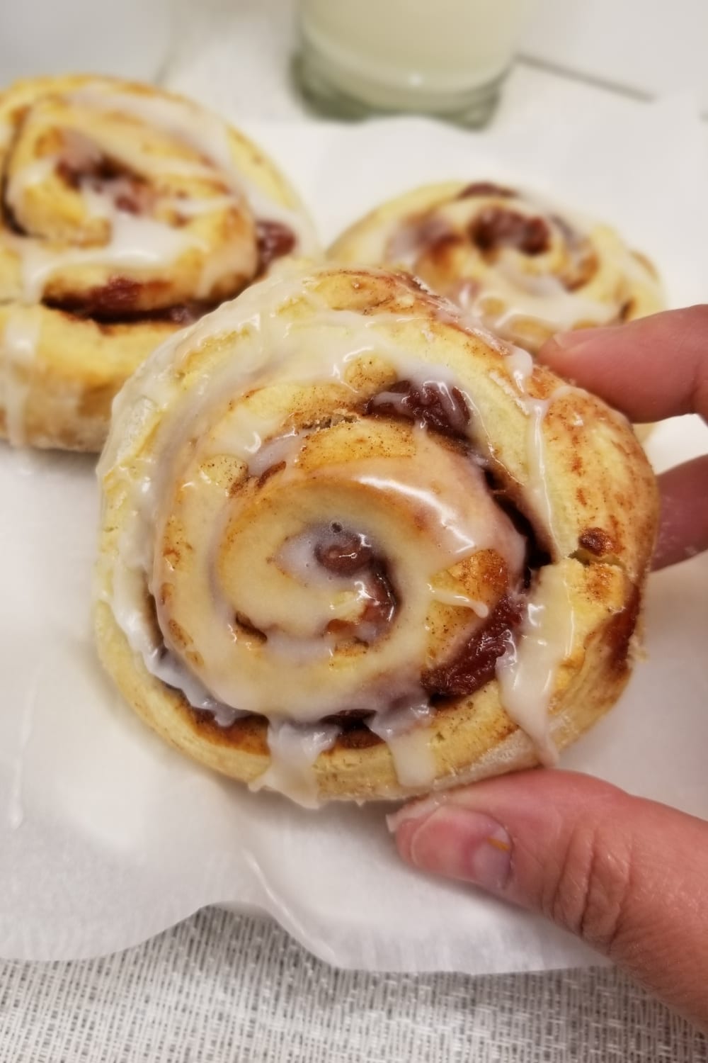 Baked cherry Cinnamon rolls