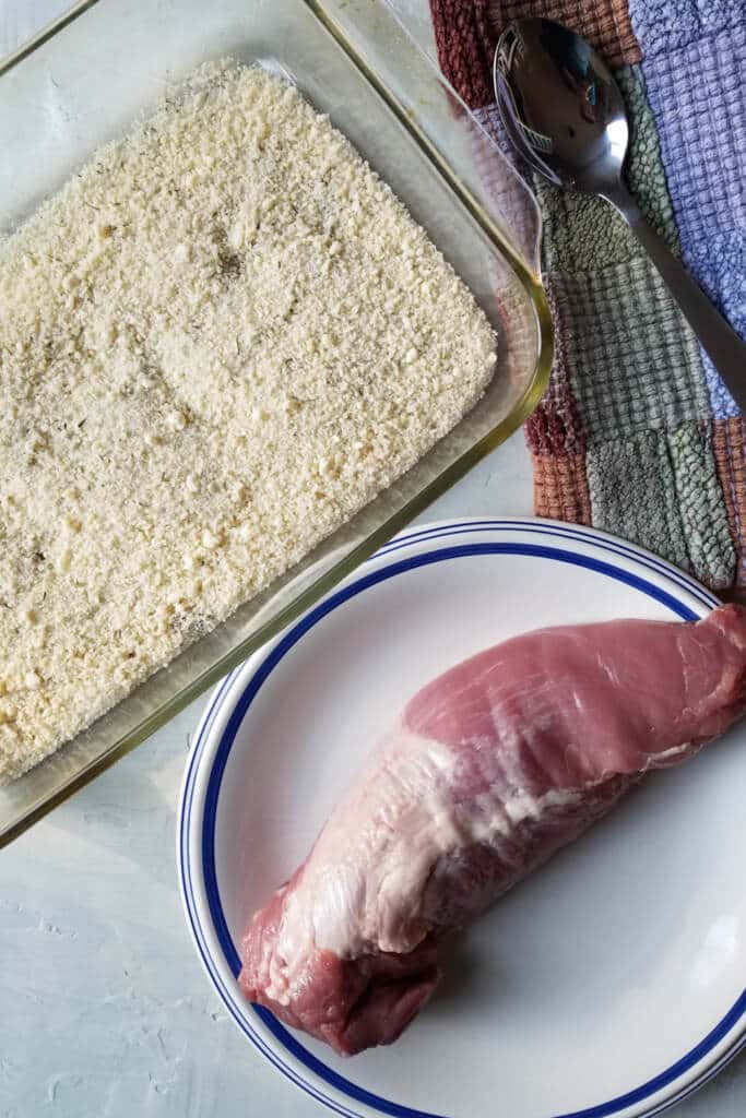 Making pork tenderloin - pictured ingredients for recipe