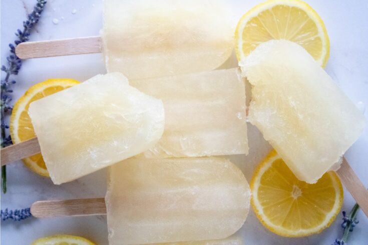 Lemon Lavender Ice Pops