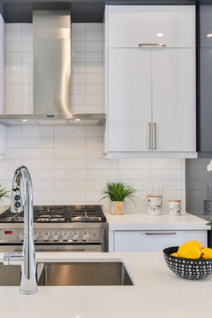 Keeping the house clean -pictured clean kitchen