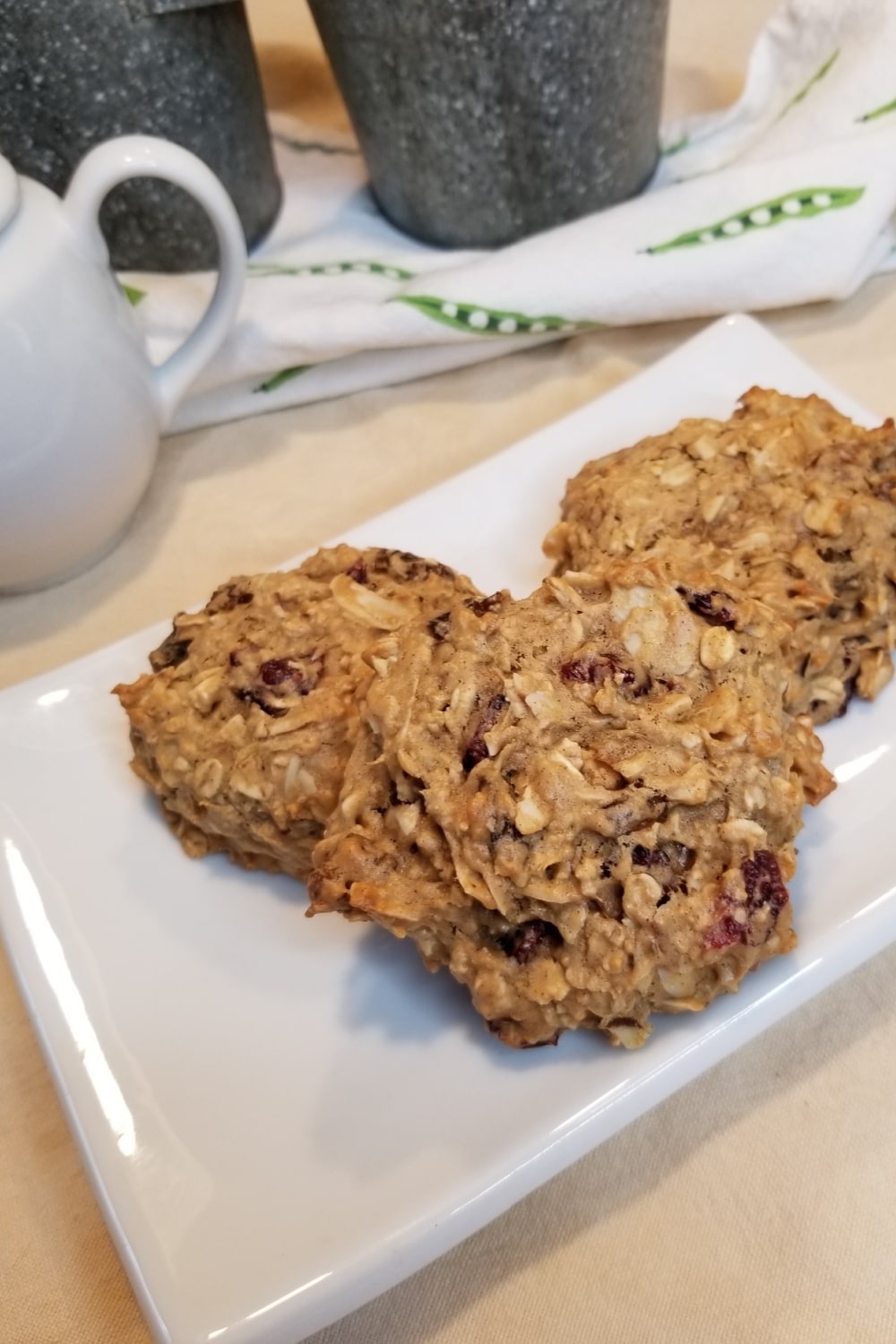 Cranberry oatmeal cookies