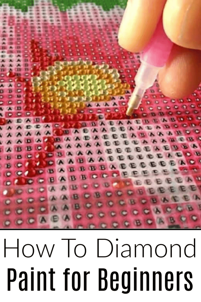 diamond paint for beginners, pictured diamond art mat