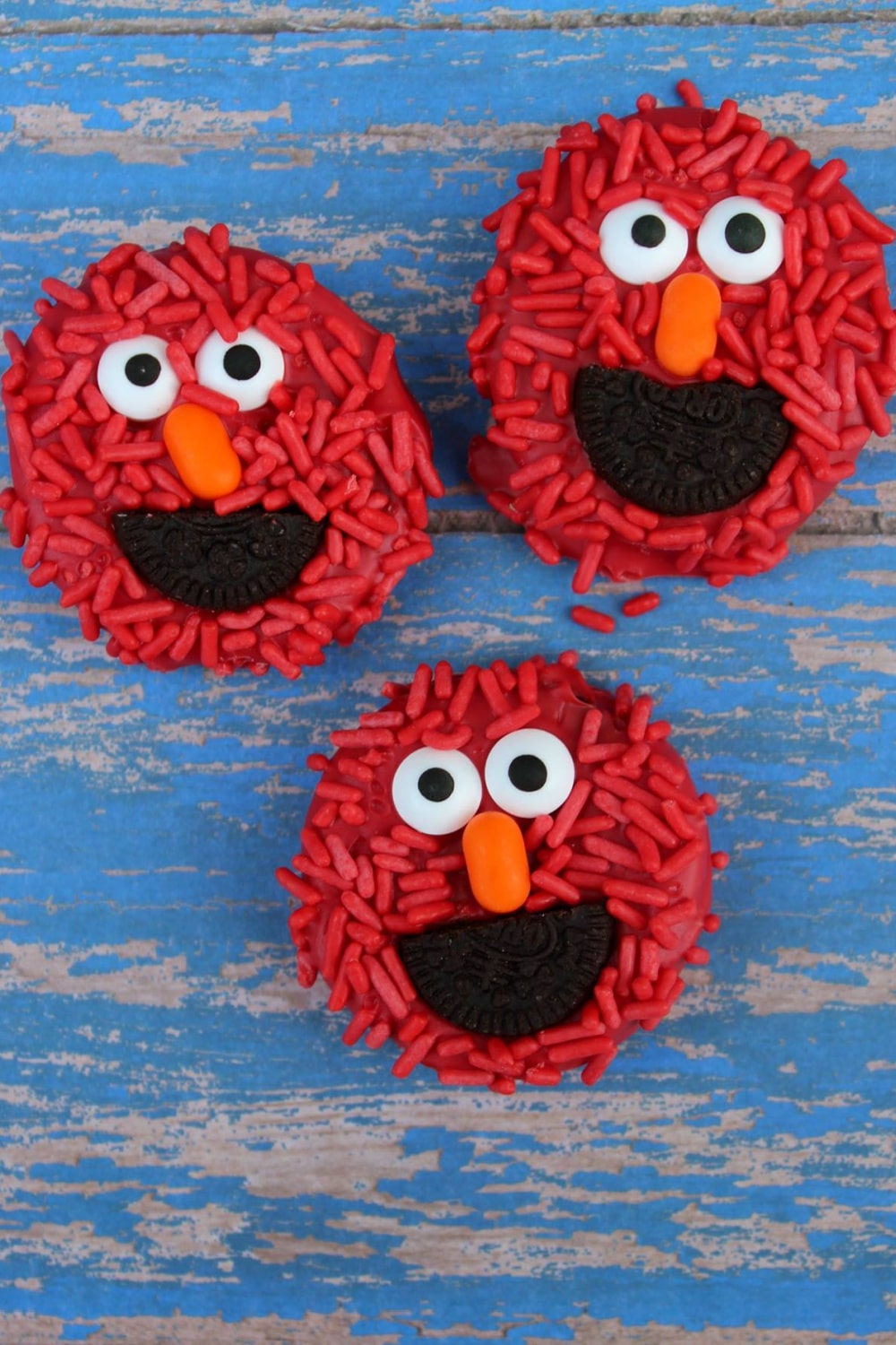 no bake elmo cookies